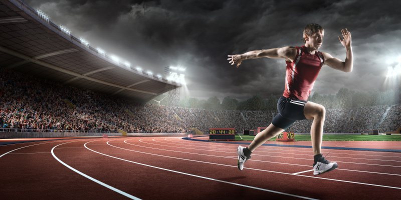 飞速冲刺！力求突破的运动员们